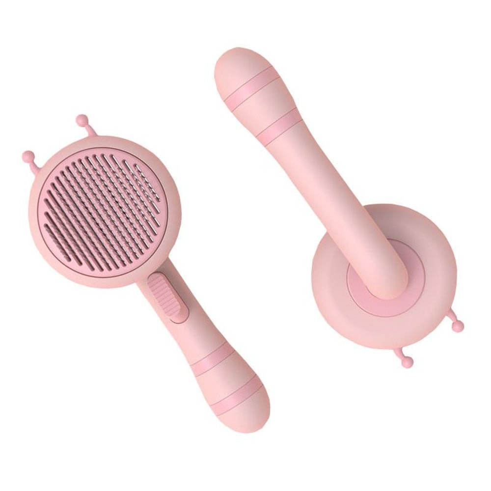 Bee Self Cleaning Cat Grooming Brush For Pet Hair Removal 9