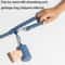 Navy Blue Dog Poop Bag Dispenser Portable Dog Waste Bag Holder For Walks 1