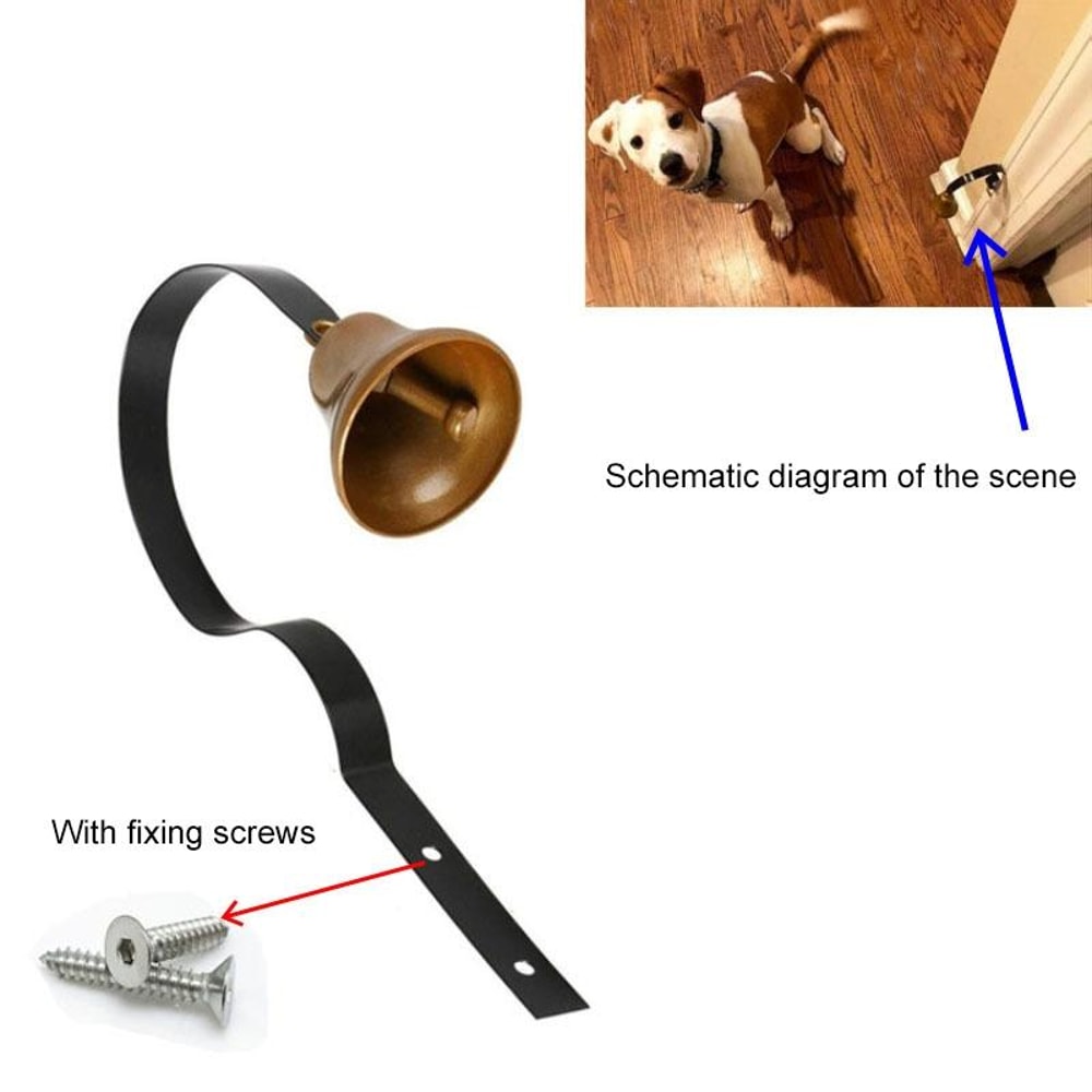 Metal Dog Training Doorbell Christmas Wall Bell For Home Decor 2