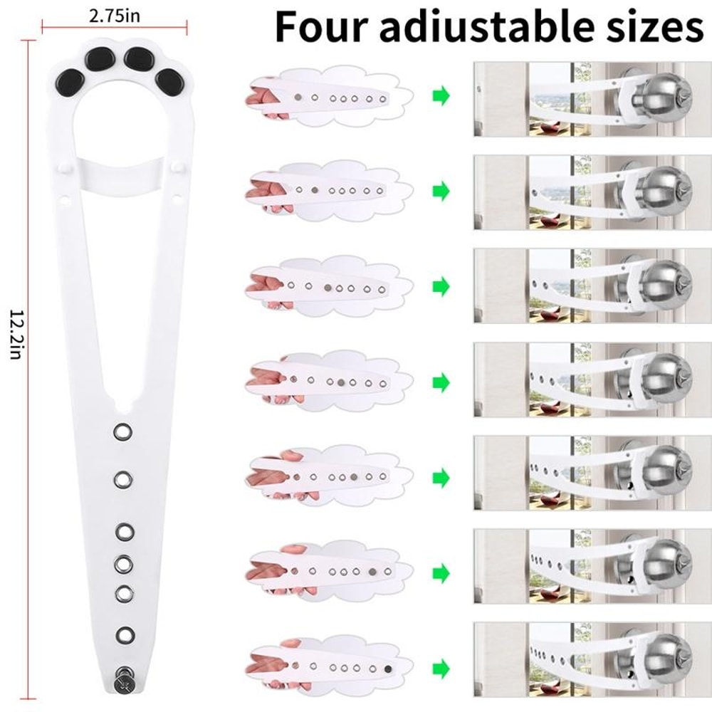 Adjustable Pet Door Latch No Drill Cat Door Holder For Dog Proof Rooms 3