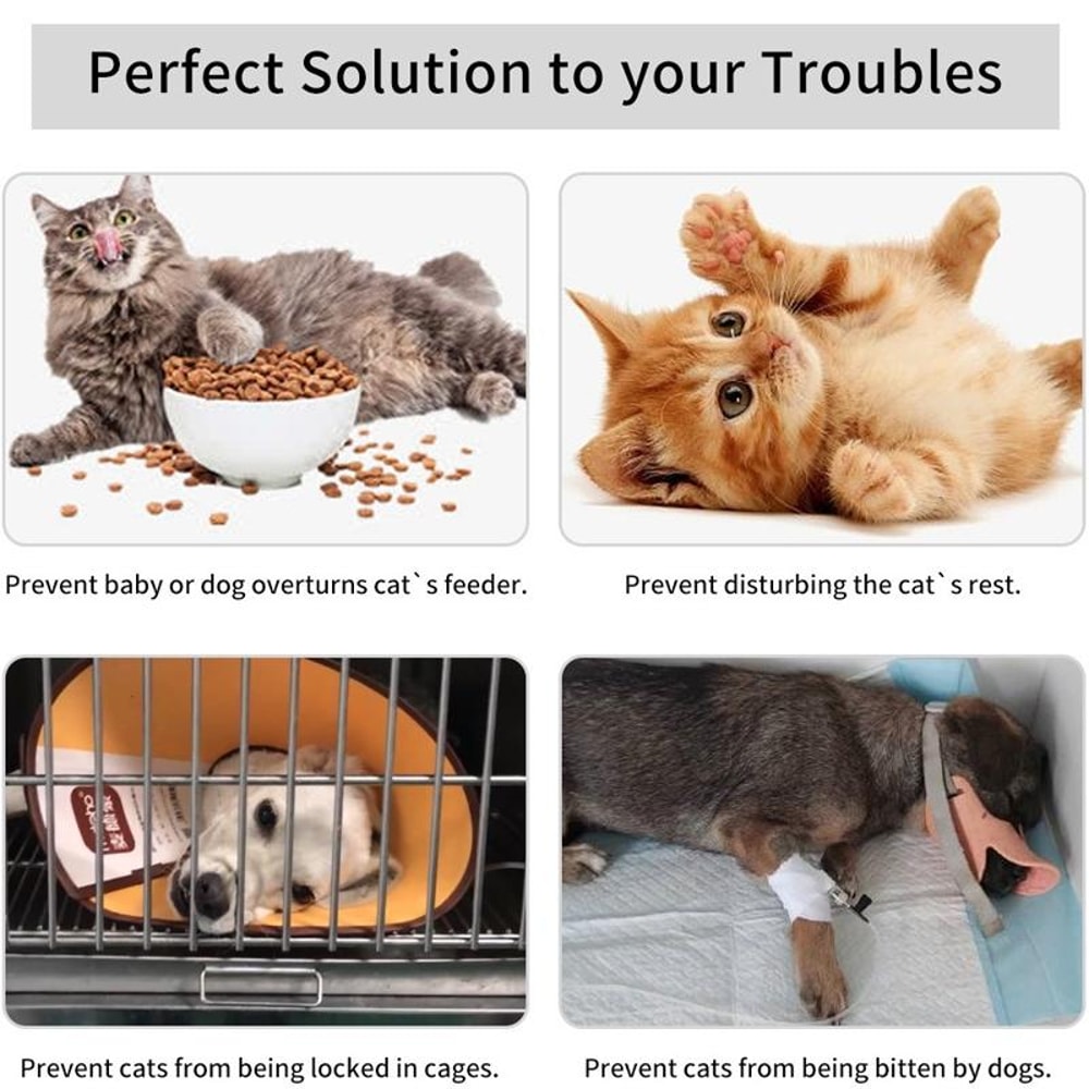 Adjustable Pet Door Latch No Drill Cat Door Holder For Dog Proof Rooms 1