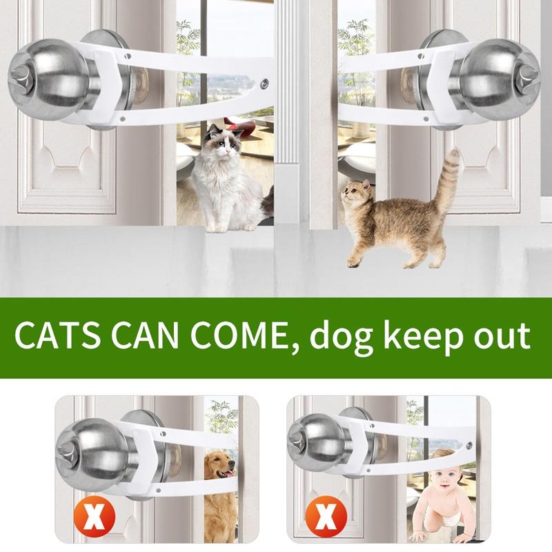 Adjustable Pet Door Latch No Drill Cat Door Holder For Dog Proof Rooms 5