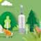 Dog Poop Picker with Pet Waste Bag Dispenser and LED Light