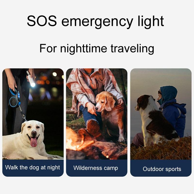Dog Poop Picker with Pet Waste Bag Dispenser and LED Light