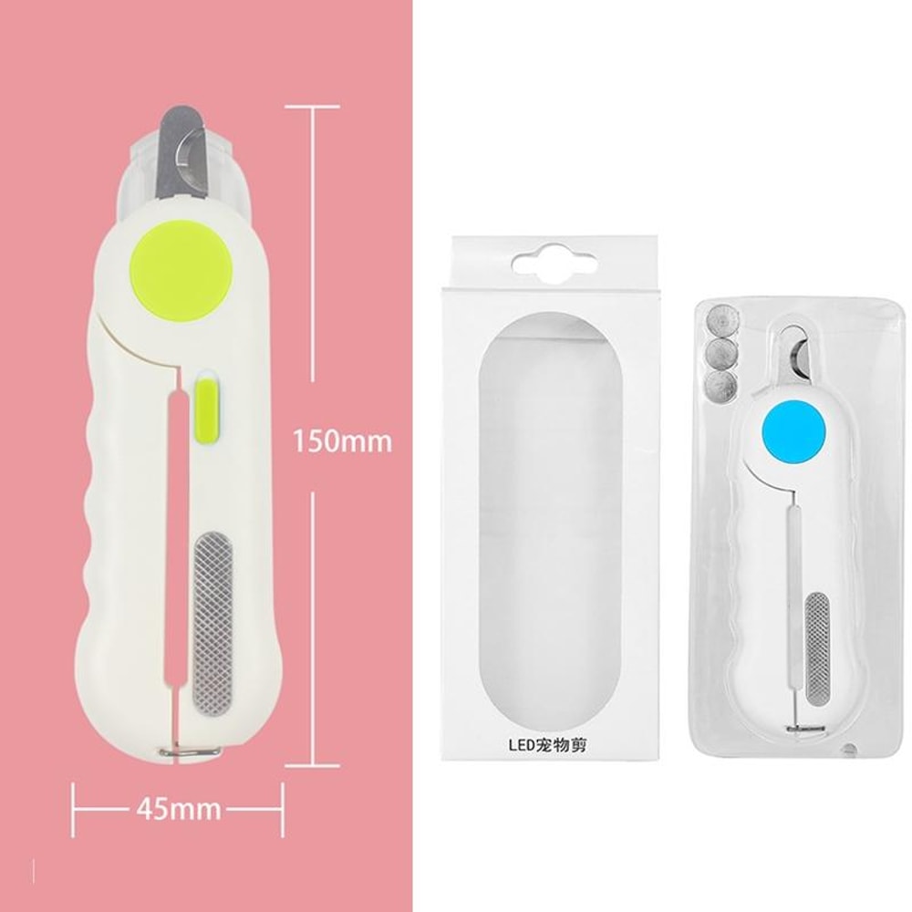 LED Pet Nail Clippers With Built In Nail File For Dogs And Cats 2