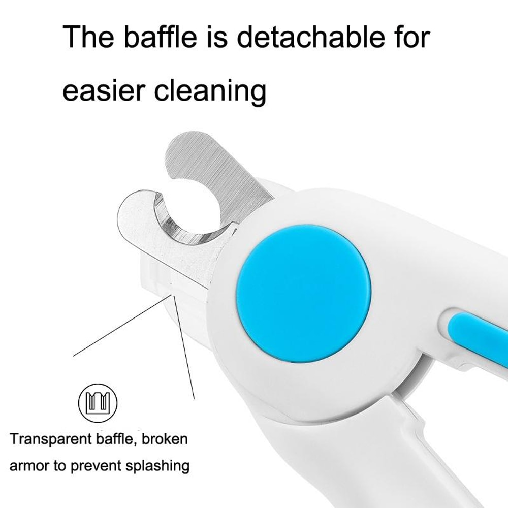 LED Pet Nail Clippers With Built In Nail File For Dogs And Cats 3