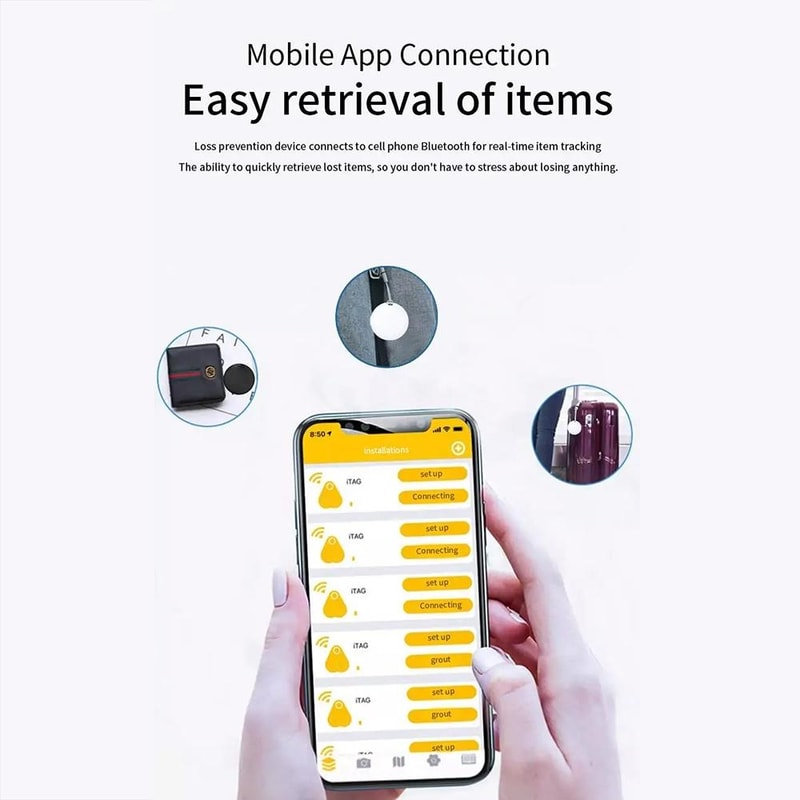 Mini Pet Bluetooth Tracker Anti Lost GPS Locator For Cats Dogs Bags 2
