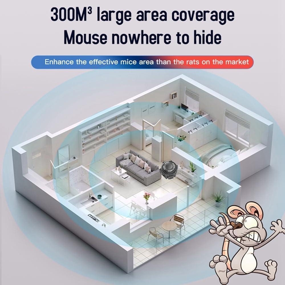 Ultrasonic Mosquito Repeller Electronic Mouse Repeller HighPower Indoor Pest Control Solution 5