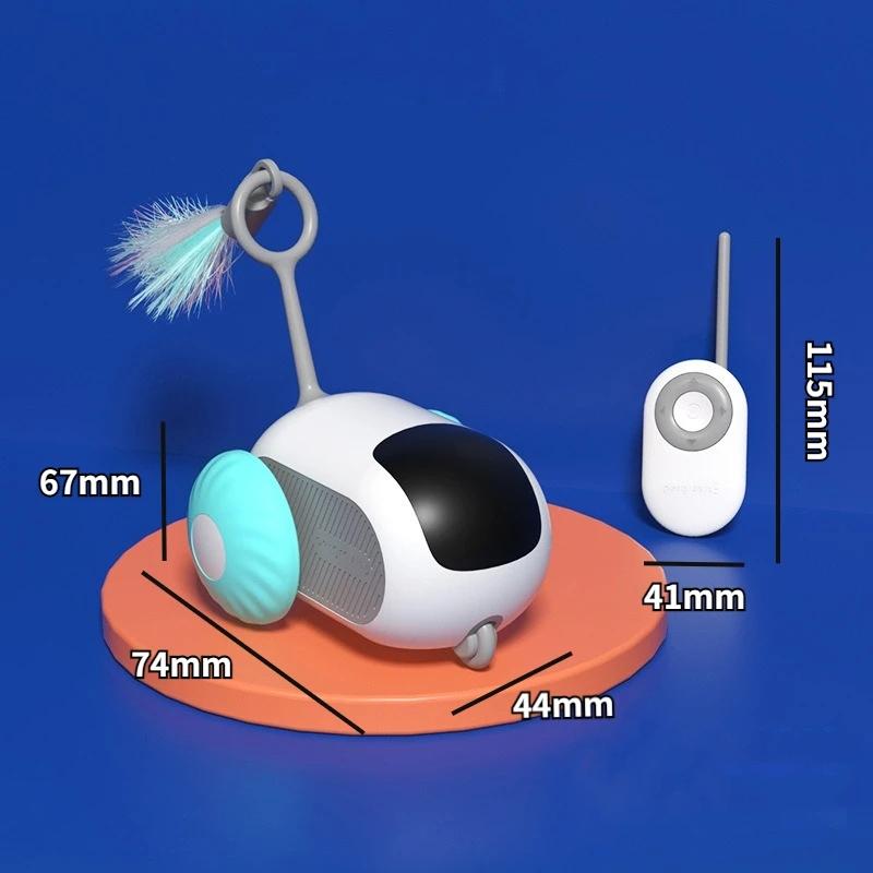 Smart GravityRunning Electric Cat Toy Remote Control Dual Mode Interactive Car 2