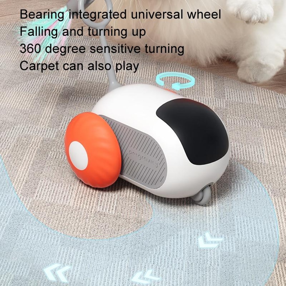 Smart GravityRunning Electric Cat Toy Remote Control Dual Mode Interactive Car 7