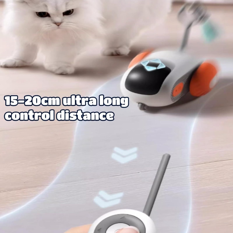 Smart GravityRunning Electric Cat Toy Remote Control Dual Mode Interactive Car 8