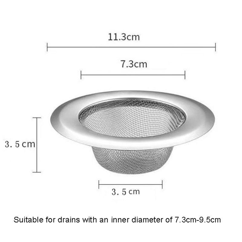 Stainless Steel Kitchen Sink Garbage Filter Durable Wash Basin Drain Filter for Clean and Clog-Free Kitchens