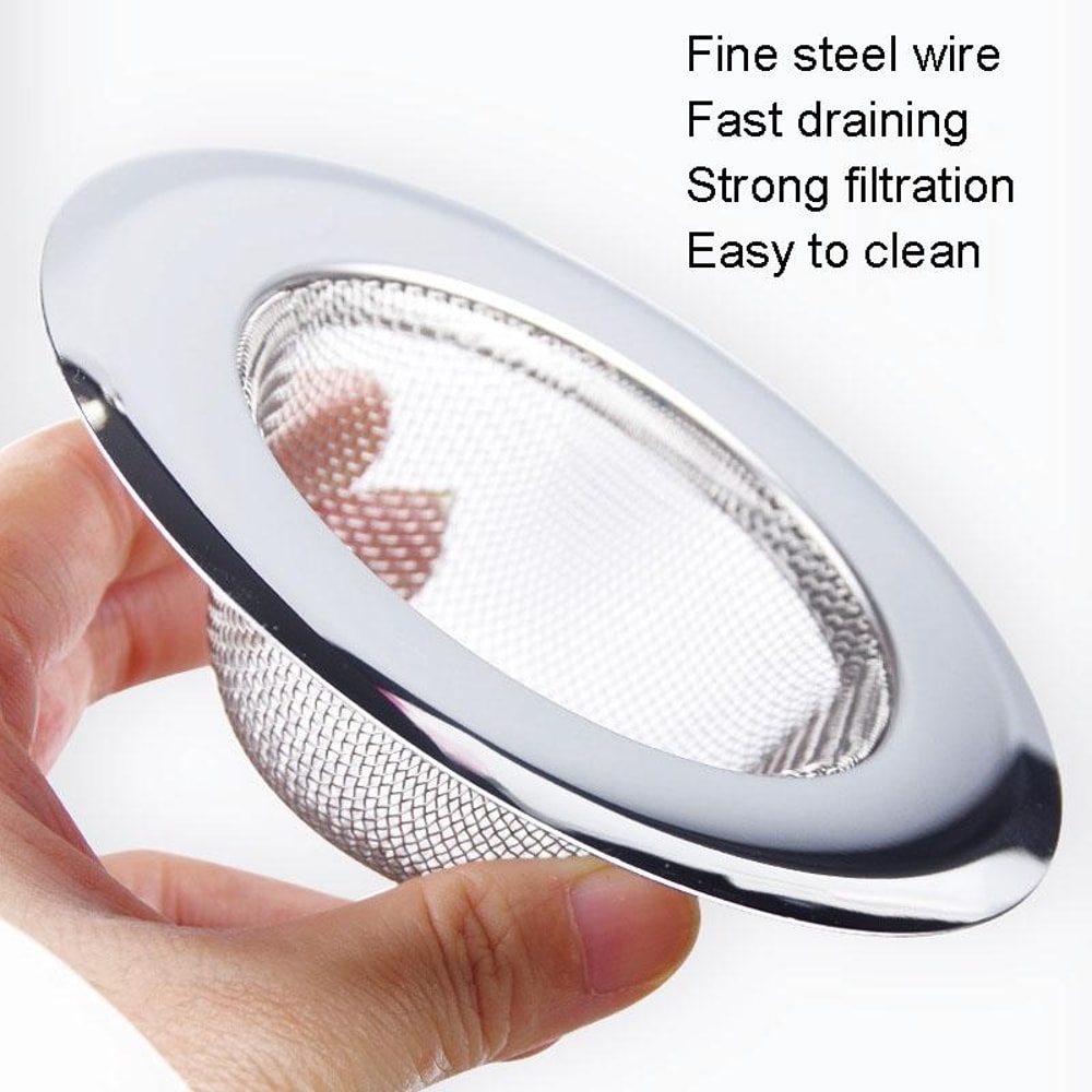 Stainless Steel Kitchen Sink Garbage Filter Durable Wash Basin Drain Filter for Clean and Clog-Free Kitchens