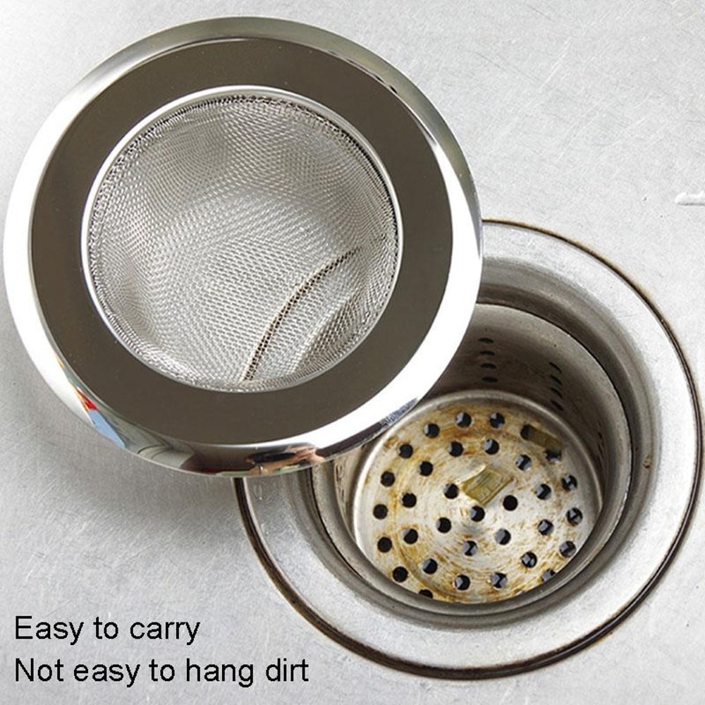 Stainless Steel Kitchen Sink Garbage Filter Durable Wash Basin Drain Filter for Clean and Clog-Free Kitchens
