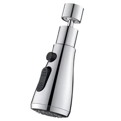 universal kitchen faucet extender with swivel spout & splash guard easy sink connector
