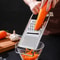 Kitchen Stainless Steel Vegetable Cutter & Potato Grater Curved Blades for Easy Slicing and Shredding