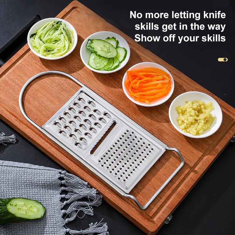 Kitchen Stainless Steel Vegetable Cutter & Potato Grater Curved Blades for Easy Slicing and Shredding