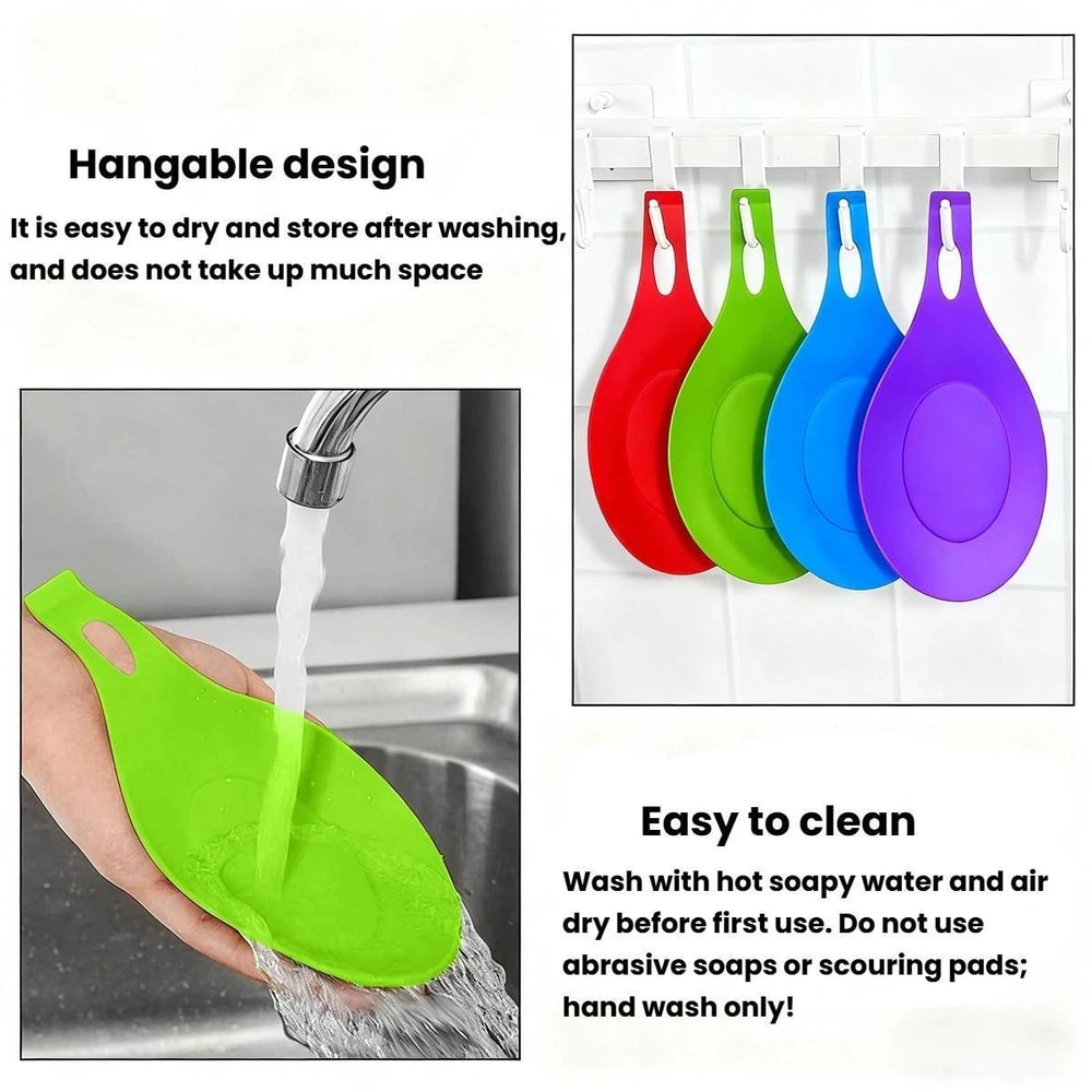 FoodGrade PP Kitchen Mat OilResistant HeatResistant Spatula Mat 4