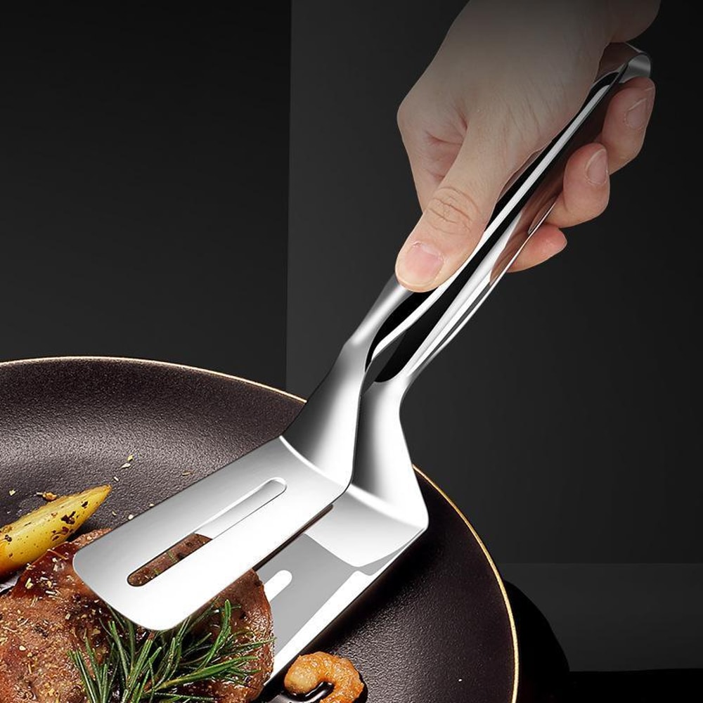 Stainless Steel Food Tongs Home Kitchen Steak and Grilling Tool