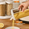 Rotatable Moistureproof Dustproof Kitchen Storage Container For Cereal Coffee Beans And More 5