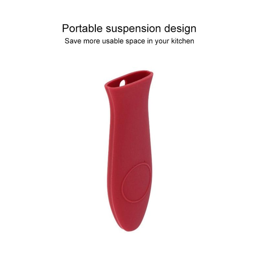Silicone Pot Holder Handle Cover AntiSlip Soft HeatResistant Kitchen Accessory 1