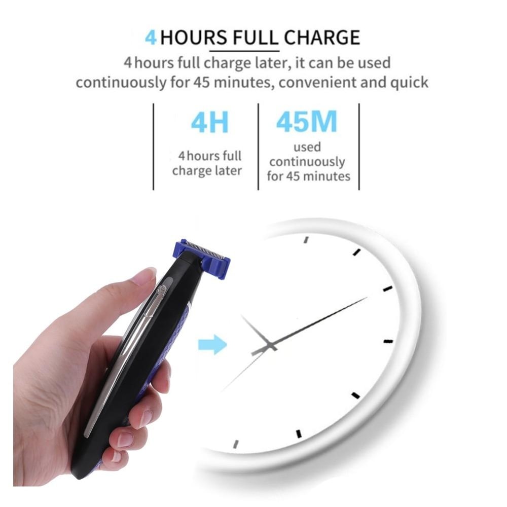 Premium USB Rechargeable Shaver Trimmer For Men Cordless Face Grooming Razor 2