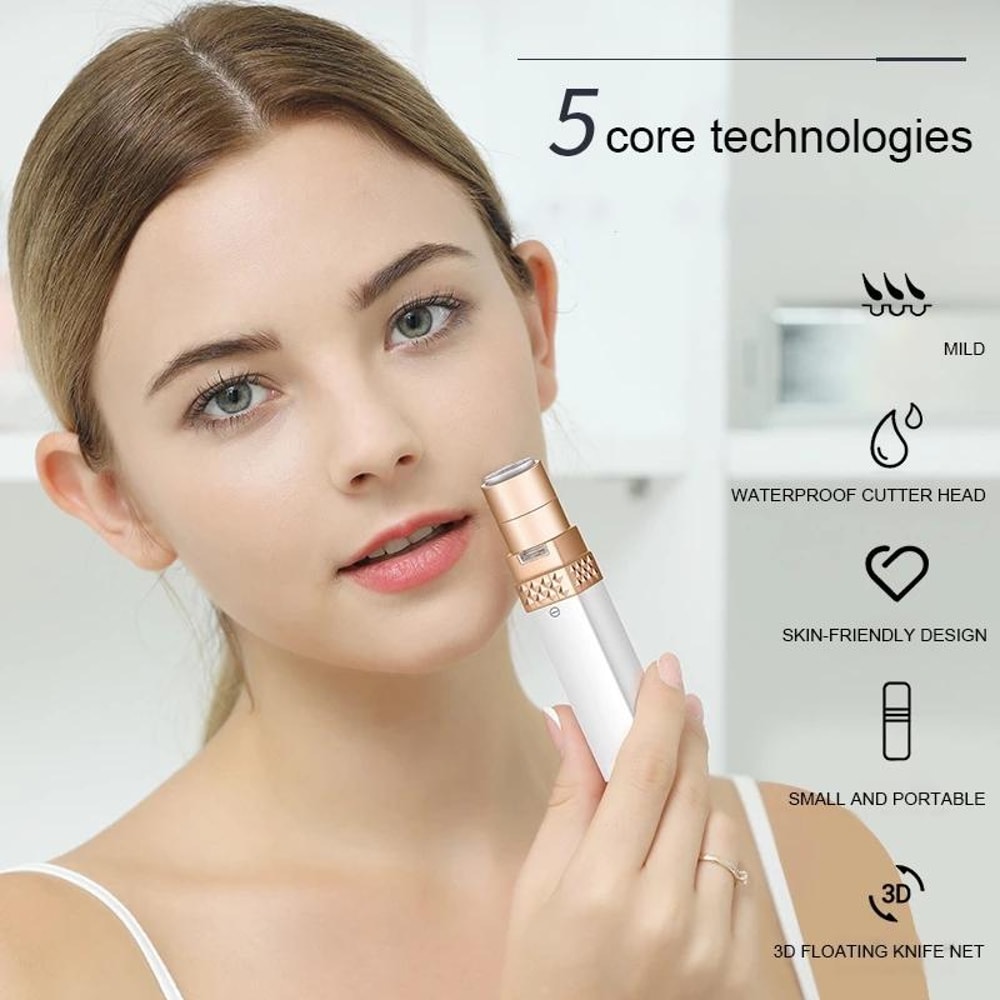 Portable Electric Epilator for Facial & Body Hair Removal