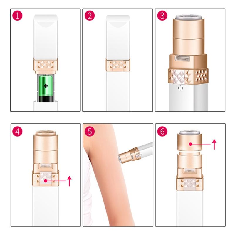 Portable Electric Epilator for Facial & Body Hair Removal