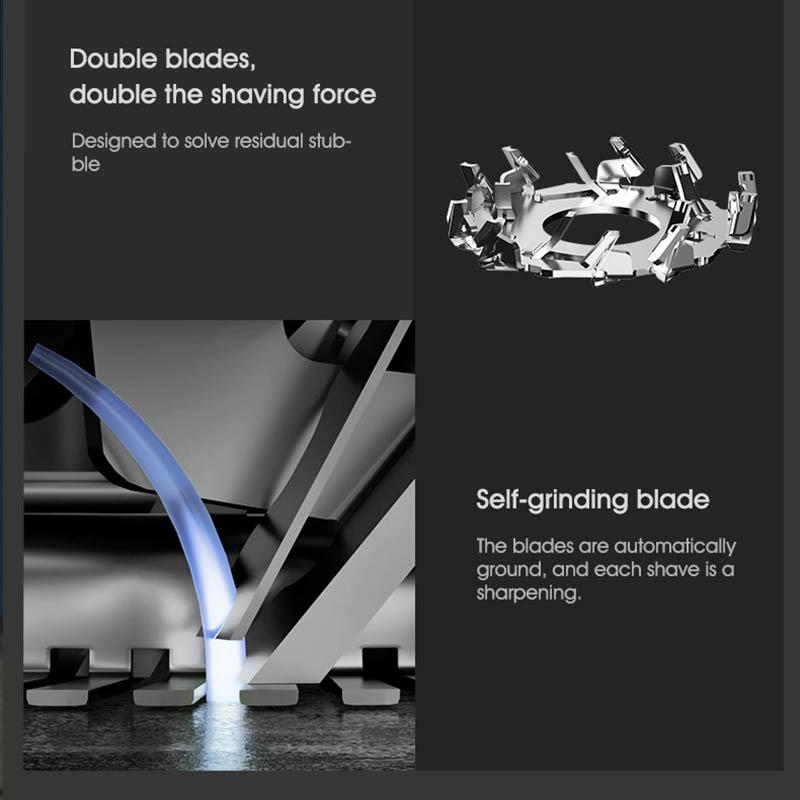 USB Rechargeable Three Blade Electric Shaver For Men 6