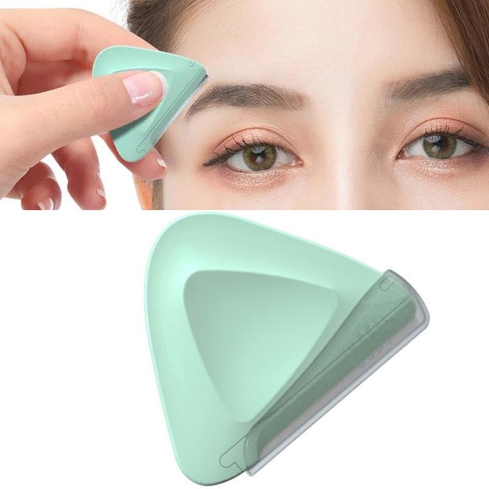 Precision Small Triangular Eyebrow Trimmer Portable Facial Razor Set 7