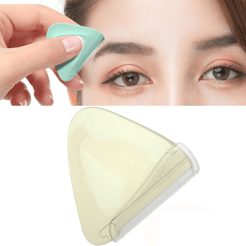 Precision Small Triangular Eyebrow Trimmer Portable Facial Razor Set 6