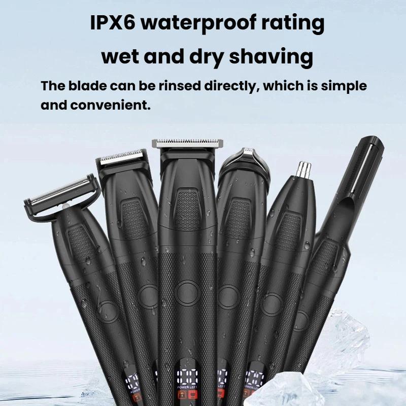 Premium Multifunctional Hair Clipper with Digital Display & Waterproof Design