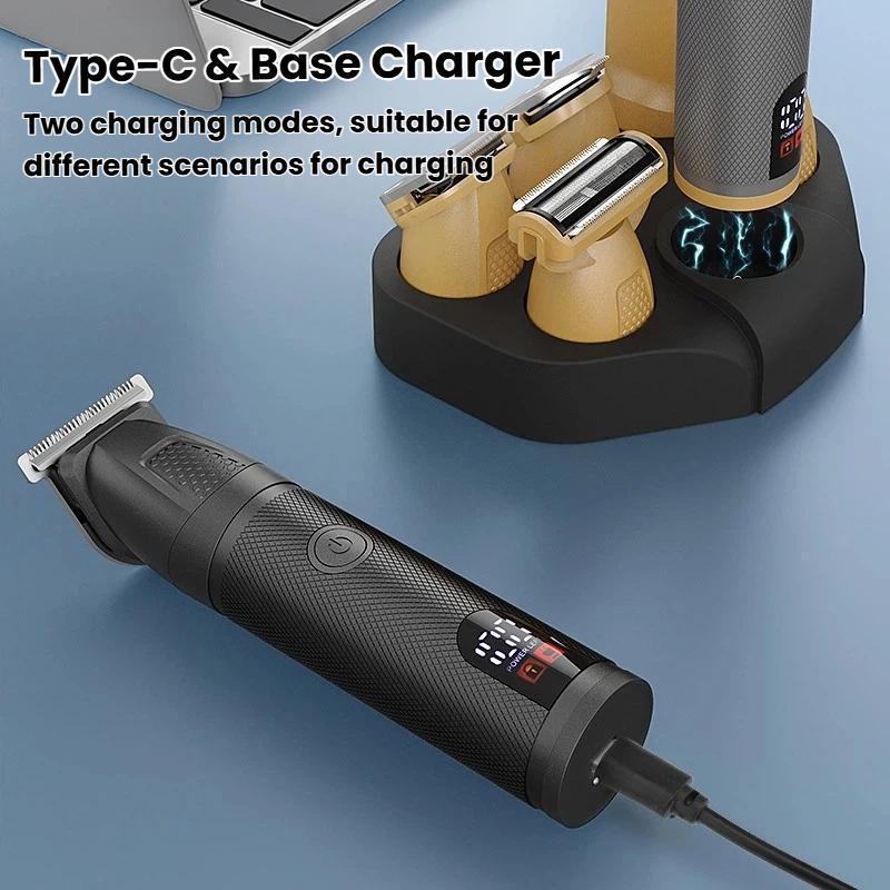 Premium Multifunctional Hair Clipper with Digital Display & Waterproof Design