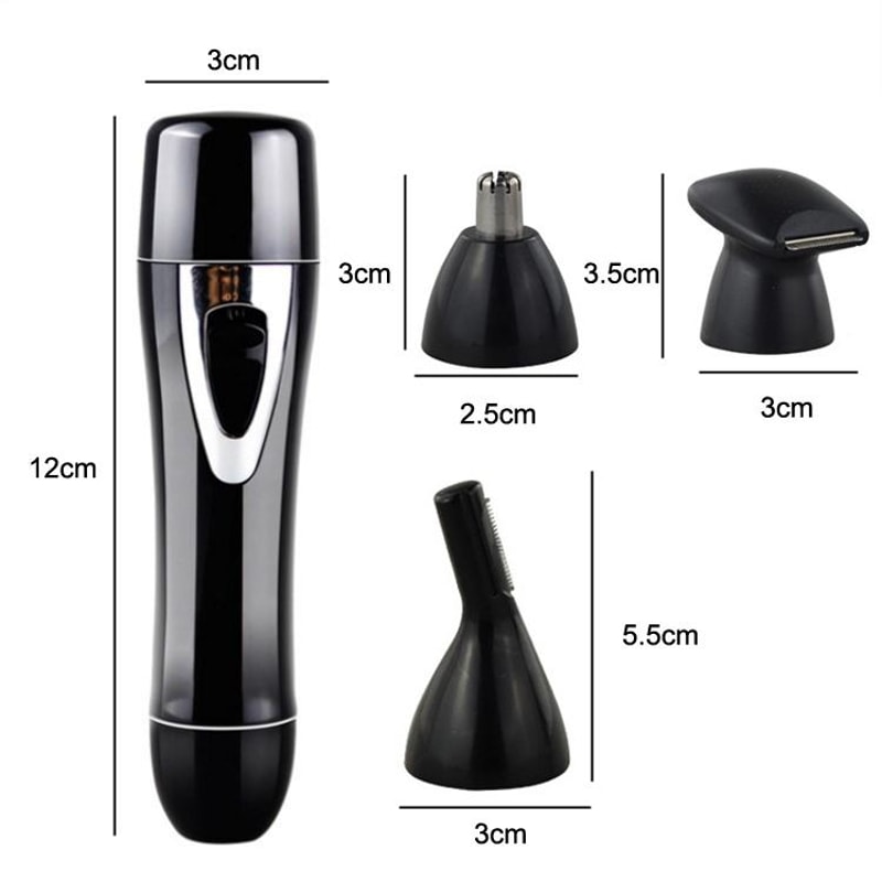 USB Nose Hair Trimmer Mens Grooming Kit Wet Dry Shaver 5