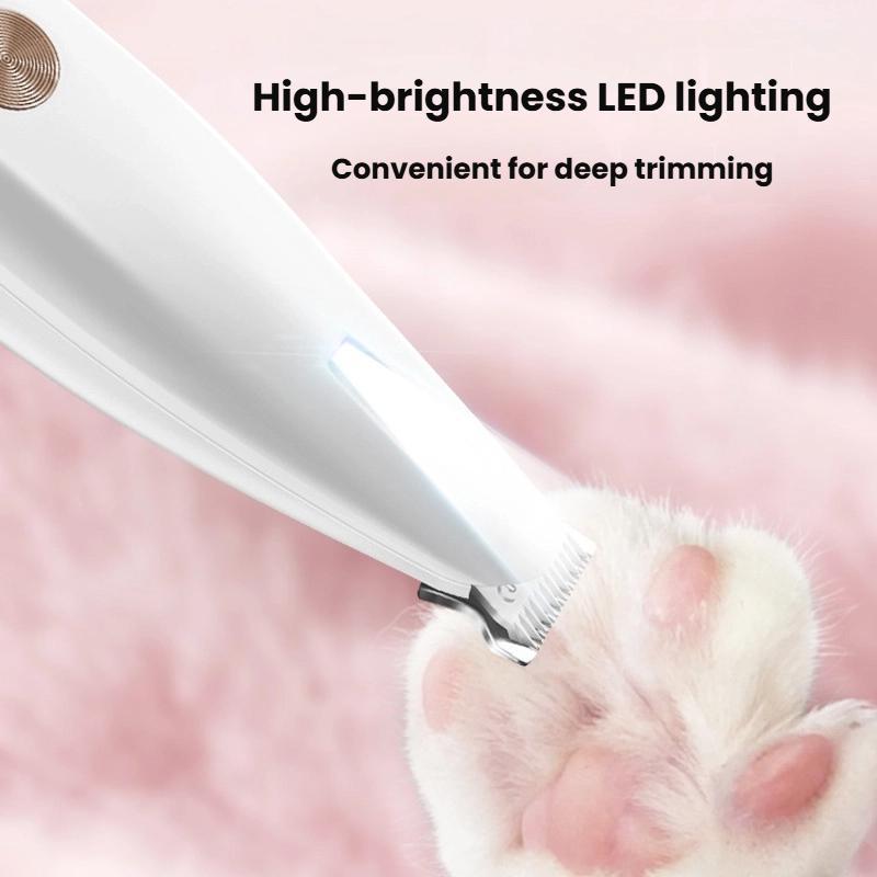 Quiet Cat Dog Pet Paw Hair Trimmer With LED Display Cordless Grooming Tool 7