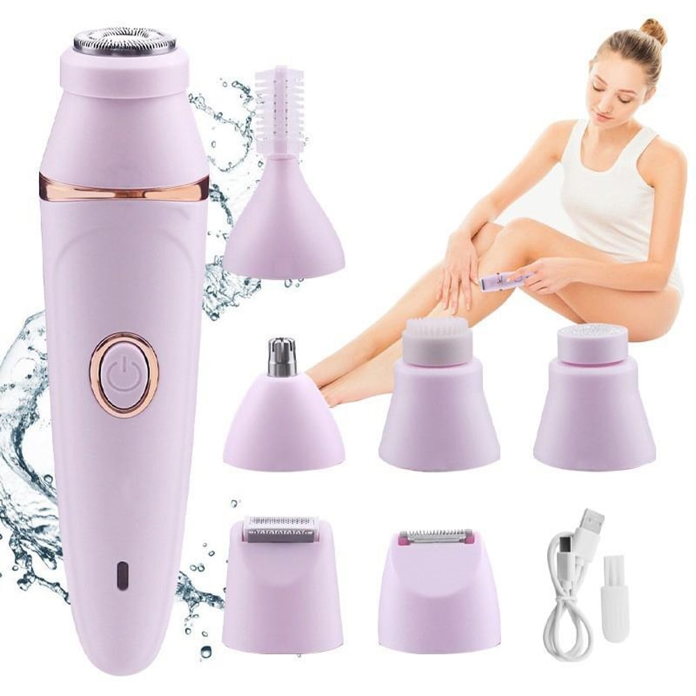 Multifunction Women Shaver & USB Charging Epilator with Eyebrow Trimmer