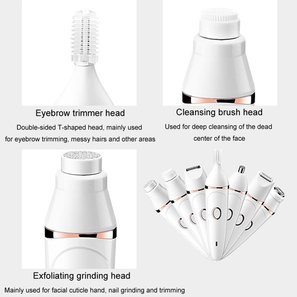Multifunction Women Shaver & USB Charging Epilator with Eyebrow Trimmer