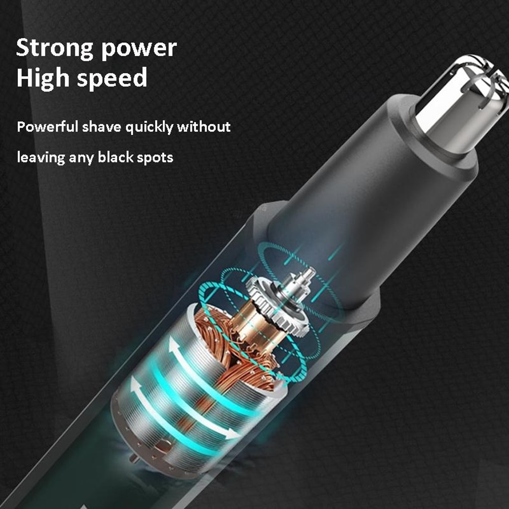 Electric Nose Hair Trimmer TypeC Rechargeable Grooming Tool 7