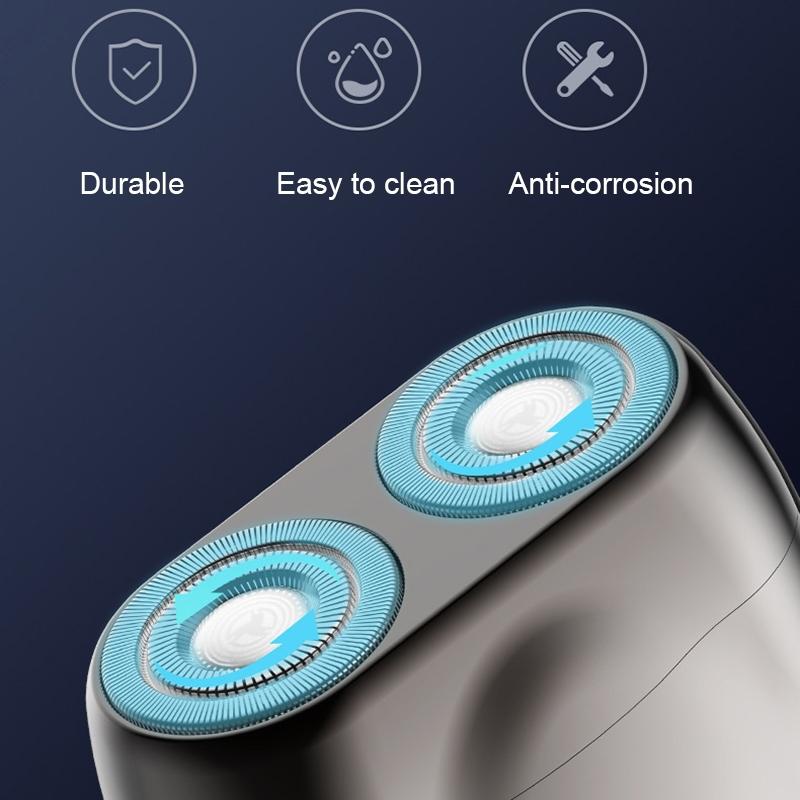 Portable Double Head Mini Magnetic Electric Shaver For Men 2