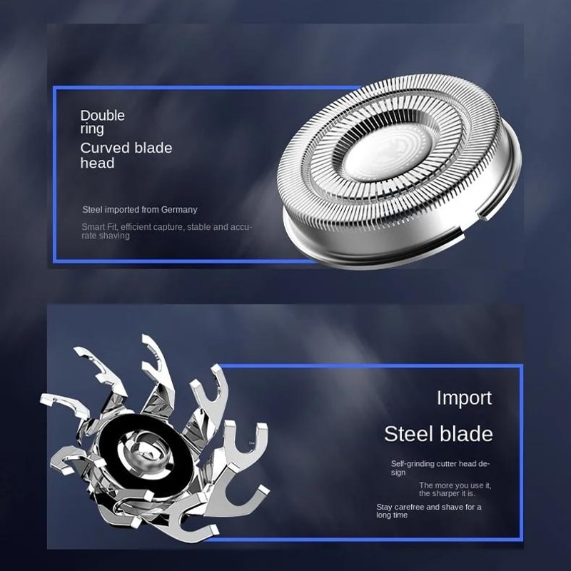 Portable Double Head Mini Magnetic Electric Shaver For Men 3
