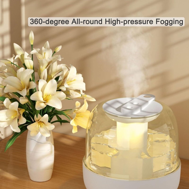 Wireless Humidifier USB Oil Diffuser With Night Light Quiet Antibacterial 4