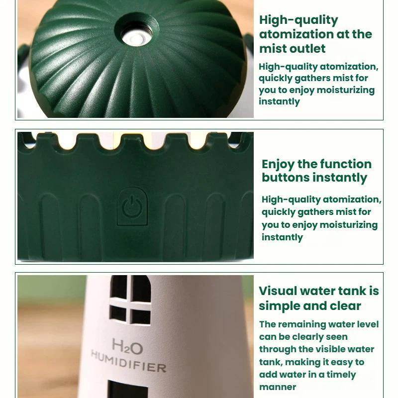 Lighthouse Humidifier Mini Home Diffuser Quiet Mist Portable 4