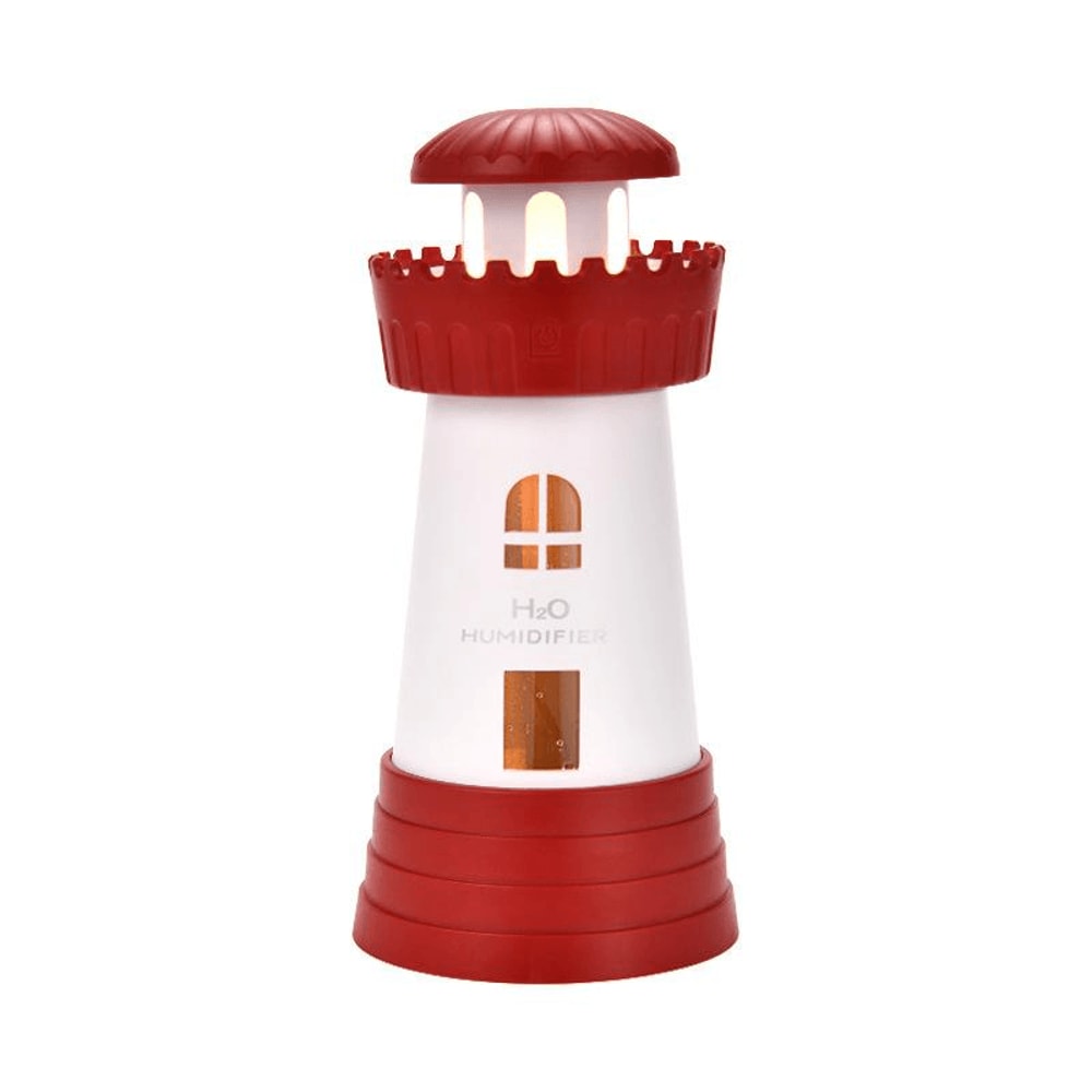 Lighthouse Humidifier Mini Home Diffuser Quiet Mist Portable 10