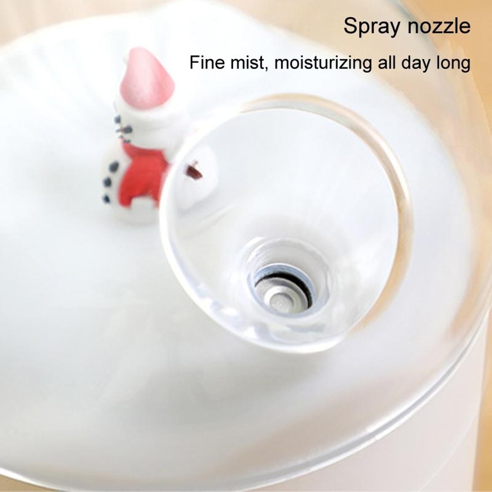 Snowman Humidifier USB Desktop LargeCapacity Colorful Ambient Light 4
