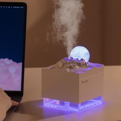 moon glow mini usb desktop humidifier with colorful night light moon night light humidifier