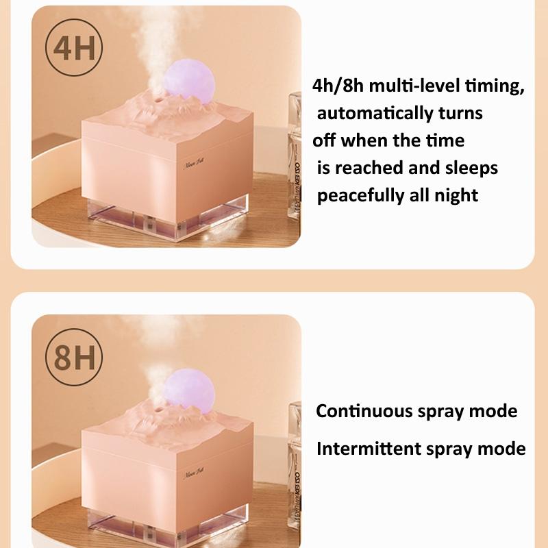Moon Glow Mini USB Desktop Humidifier With Colorful Night Light Moon Night Light Humidifier 2