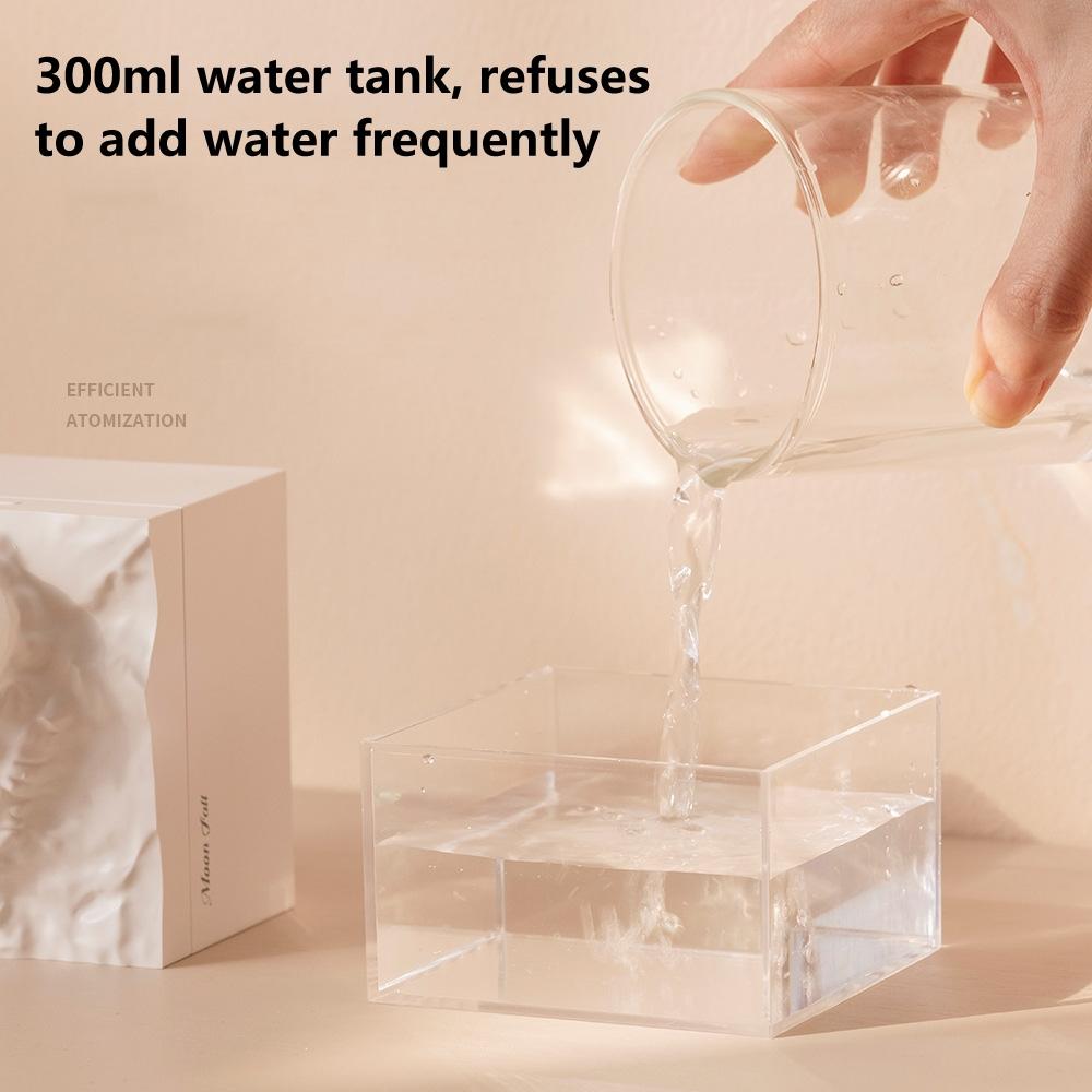 Moon Glow Mini USB Desktop Humidifier With Colorful Night Light Moon Night Light Humidifier 4