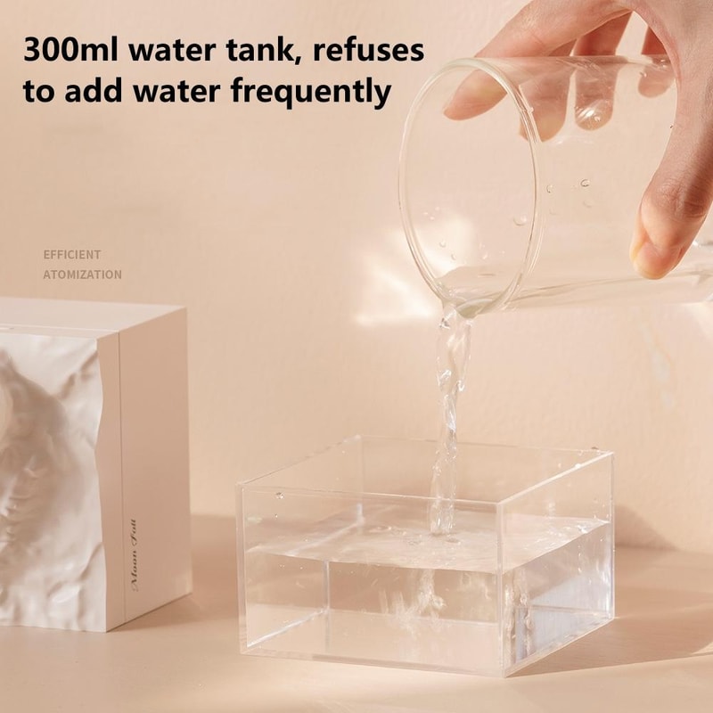 Moon Glow Mini USB Desktop Humidifier With Colorful Night Light Moon Night Light Humidifier 4