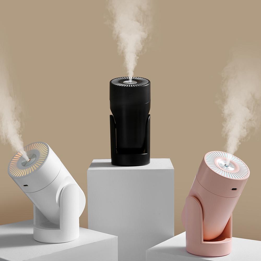 USB Rotating Colorful Night Light Humidifier With Nano Mist 0