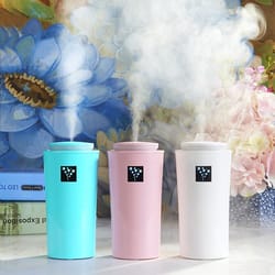 portable humidifier & moisture meter with led night light